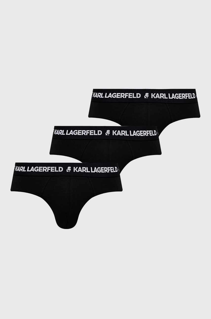Karl Lagerfeld Slip (3-pack) bărbați, culoarea negru